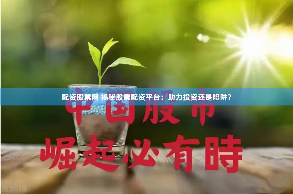 配资股票网 揭秘股票配资平台：助力投资还是陷阱？